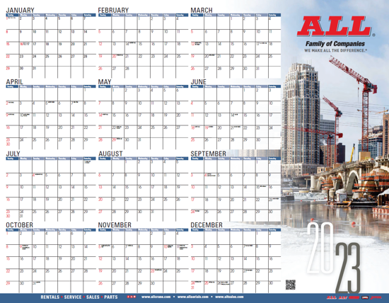 Picture of 2023 Wall Calendar